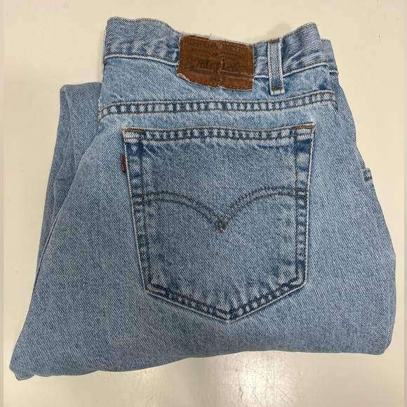 Levi's Other - VINTAGE RARE Levi’s 545 Men’s Denim Light Wash Loose Fit Jeans Orange Tab 36x34